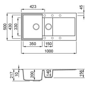 elleci easy 475 g40 mosogatótálca