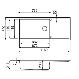 elleci LKS51096BRZ mosogatotalca