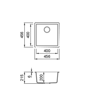 ELLECI- Mosogatótálca Zen 102 Keratek K99 Dark Grey arany tartozékokkal