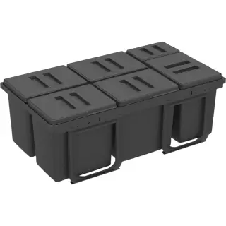 EKOTECH - Beépíthető hulladékgyűjtő JAZZ 90 5x15 liter+1x7 liter