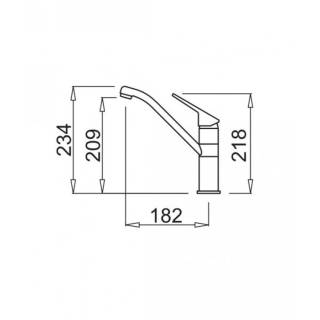 ELLECI Csaptelep Teseo Granitek Bianco G68